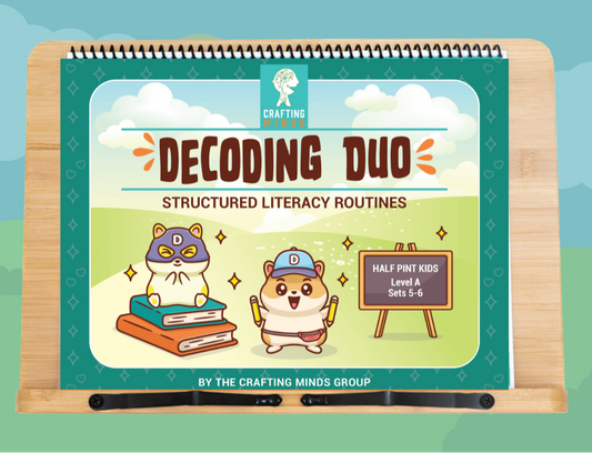 Decoding Duo Structured Literacy Routines to Accompany Half Pint Kids Level A Sets 5 & 6