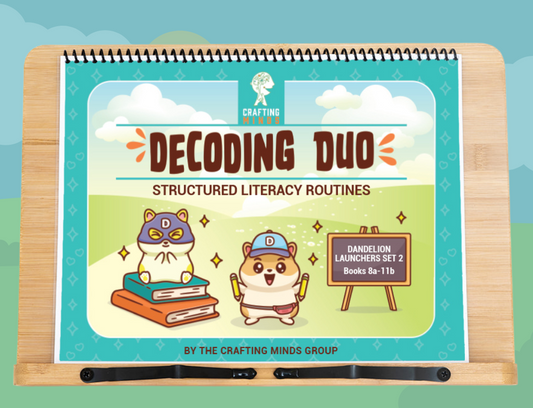 Decoding Duo: Structured Literacy Routines to Accompany Dandelion Launchers Set 2 (Books 8a-11b)