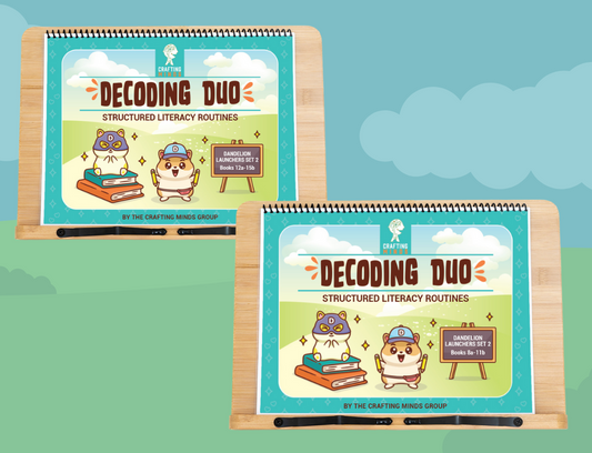 Decoding Duo: Structured Literacy Routines to Accompany Dandelion Launchers Set 2 (Books 8a-11b & Books 12a-15b)