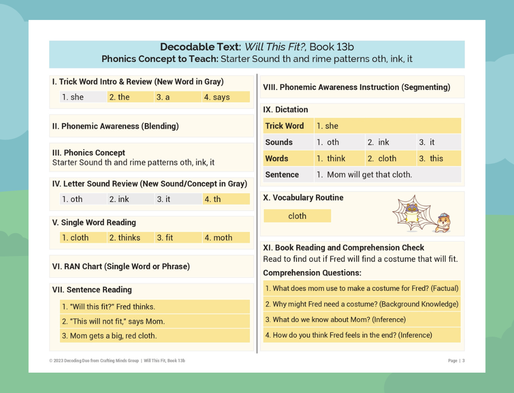 Decoding Duo: Structured Literacy Routines to Accompany Dandelion Launchers Set 2 (Books 12a-15b)