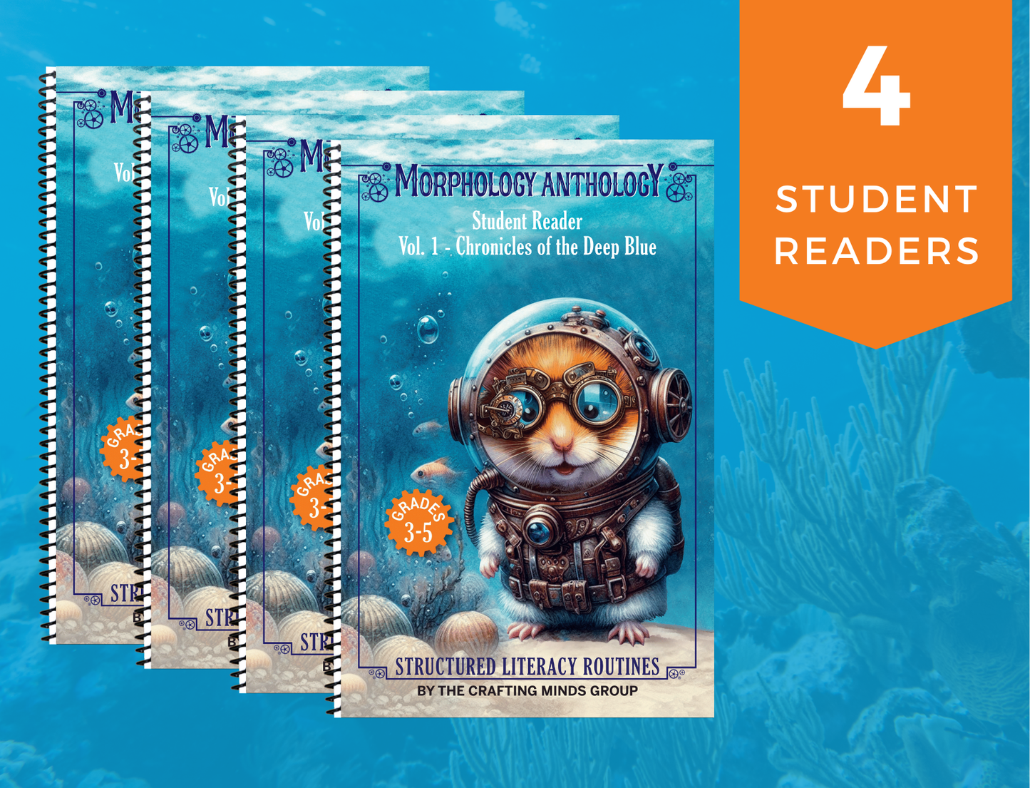 [4 STUDENT READER PACKS] Volume One “Morphology Anthology: Chronicles of the Deep Blue”