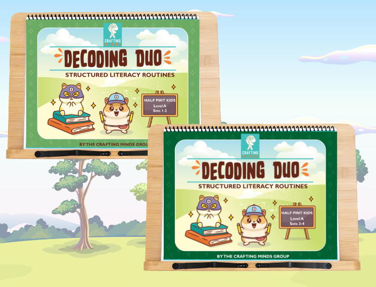 Decoding Duo: Structured Literacy Routines to Accompany Half Pint Kids Level A (Sets 1 - 4)