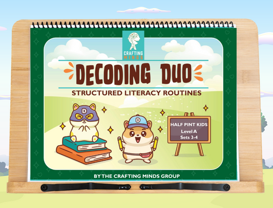 Decoding Duo Structured Literacy Routines to Accompany Half Pint Kids Level A Sets 3 & 4